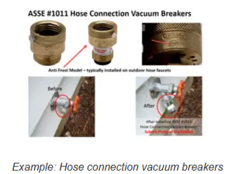 Example: Hose Connection Vacuum Breakers
