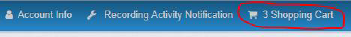 Image of link to open shopping cart