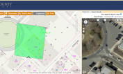 example map with eagleview option showing